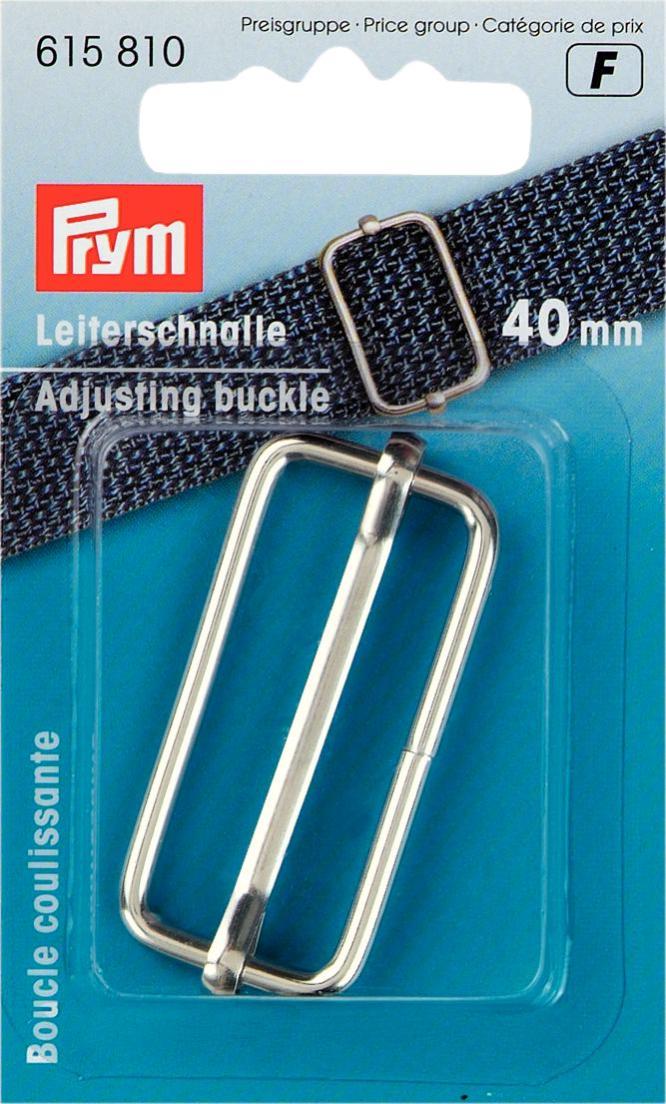 Prym 40mm silver adjusting buckle
